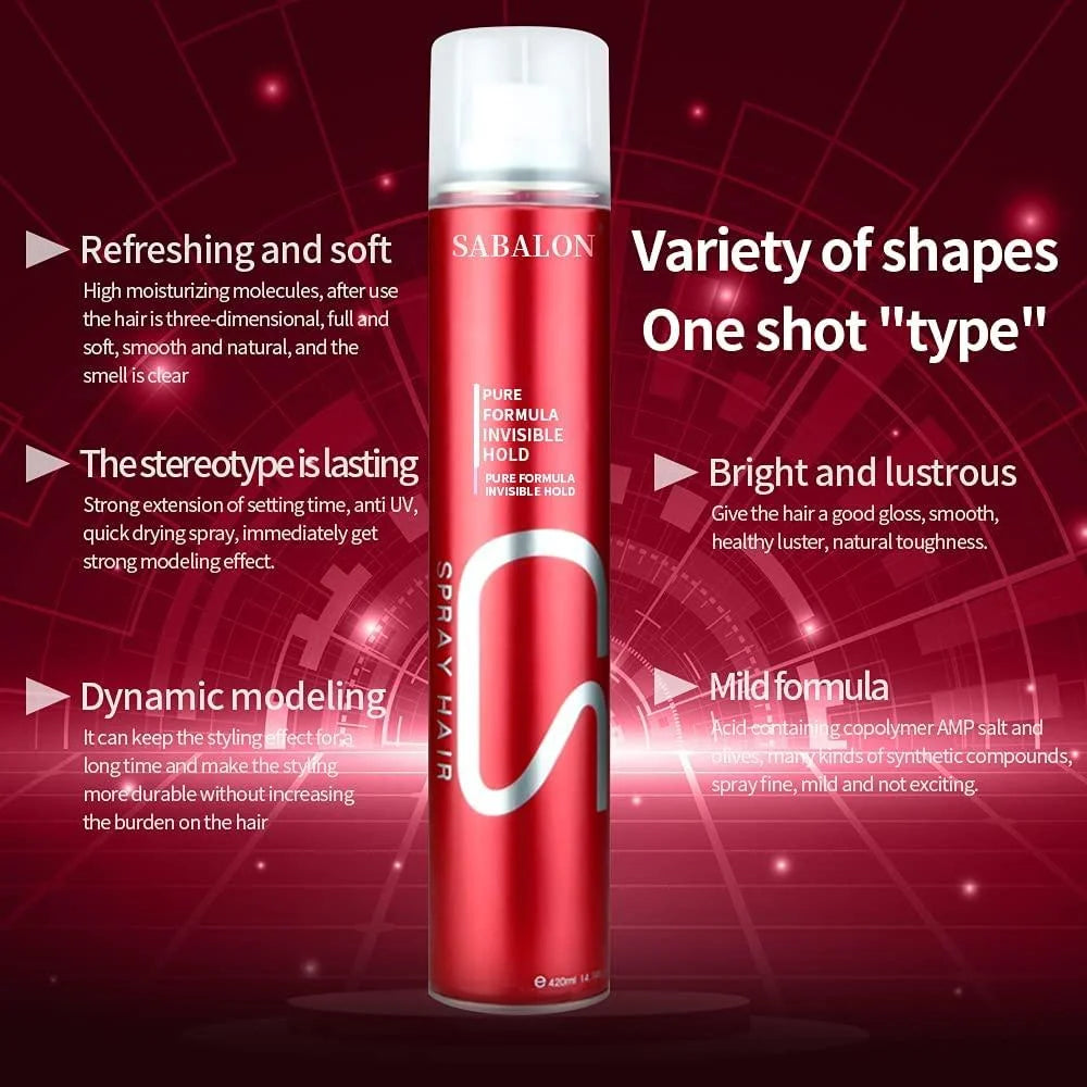 Sabalon Hair Spray -420ml – Professional Hairs Spray – Long Lasting For Men & Women