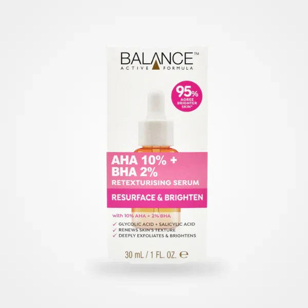 Balance Active Formula AHA 10% + BHA 2% Rexturising Serum -30ml