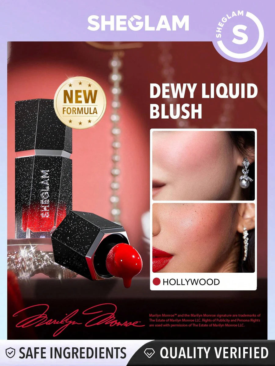 SHEGLAM - Color Bloom Dewy Liquid Blush - Hollywood