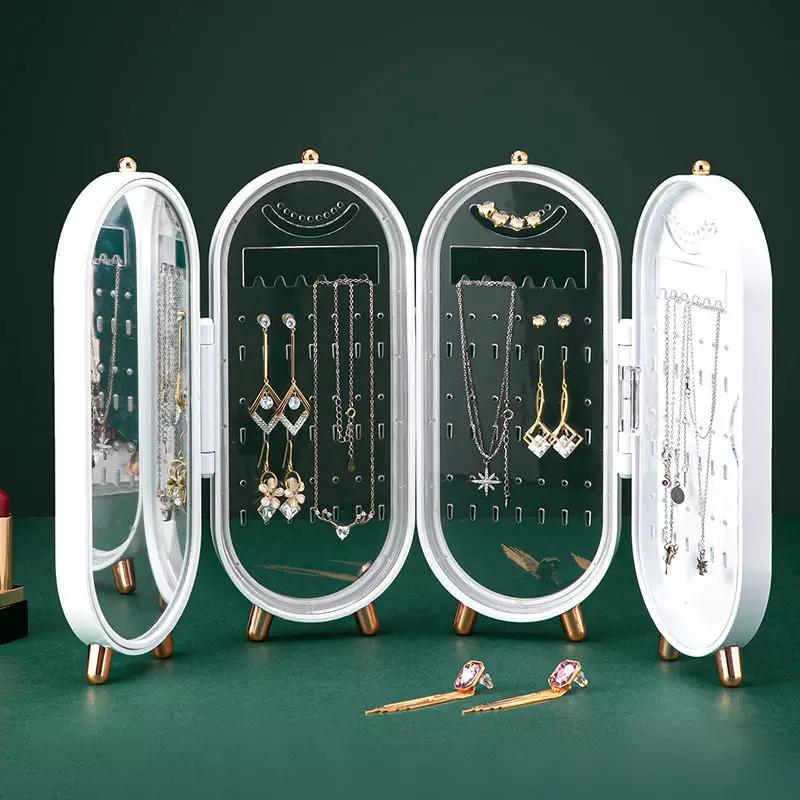 Foldable Jewellry Organizer With Mirror