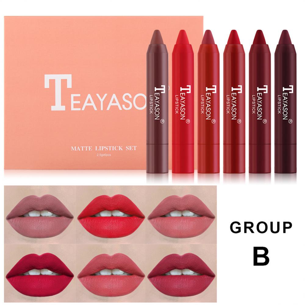 TEAYASON Lip Crayon Set (6pcs)