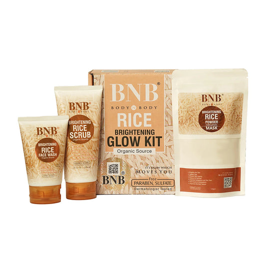 Bnb Whitening Rice Extract Bright & Glow Kit