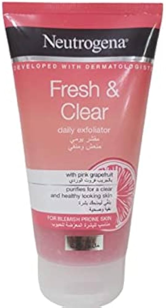 Neutrogena Fresh & Clear Daily Exfoliator Face Wash With Pink Grapefruit -150ml