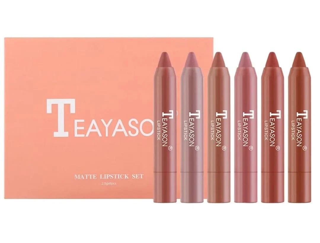 TEAYASON Lip Crayon Set (6pcs)