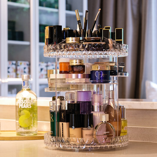 Acrylic 360 Degree Rotation Cosmetic Organizer