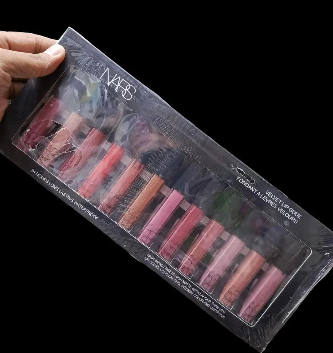 Nars 24H Long Lasting Matte Lip Gloss Set (12pcs)