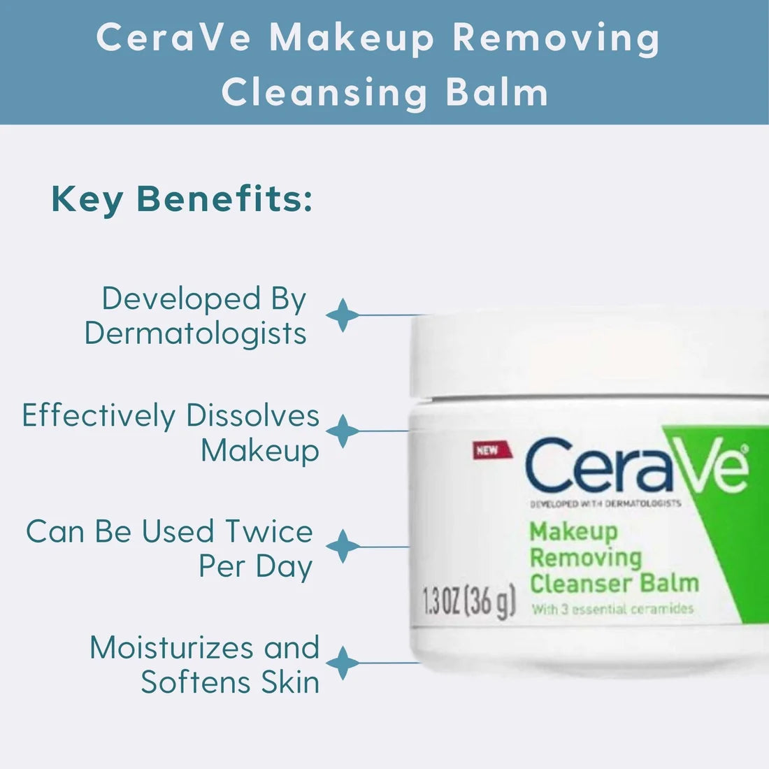 CeraVe Makeup Removing Cleansing Balm -36g