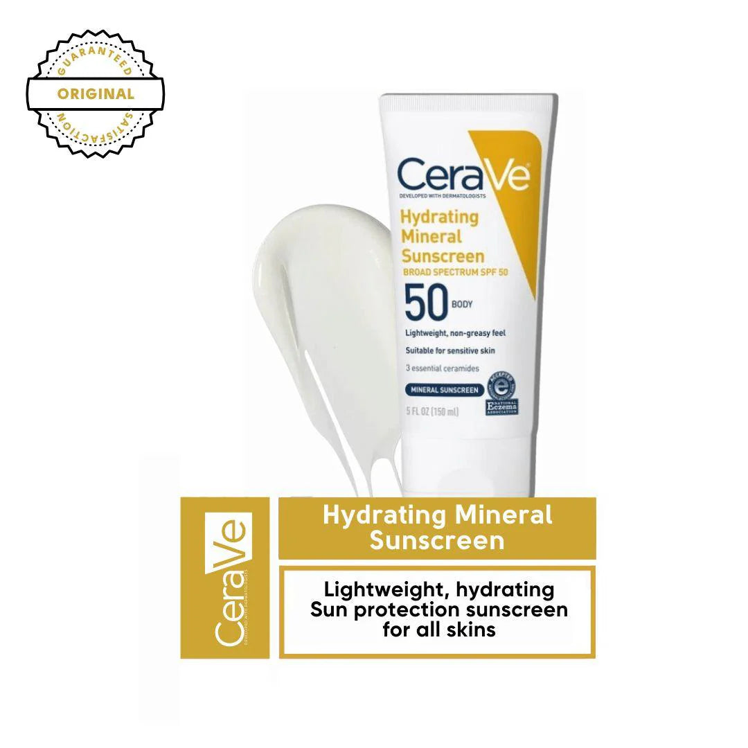 CeraVe Hydrating Mineral Sunscreen Spf 50- 75ml