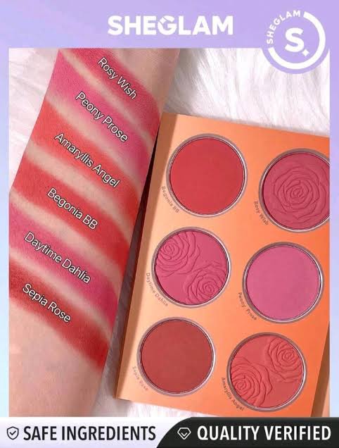 Sheglam Floral Flush Blush Palette Blushing Bouqet