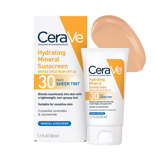 Cerave Hydrating Mineral Sunscreen SPF 30 Face Sheer Tint -50ml