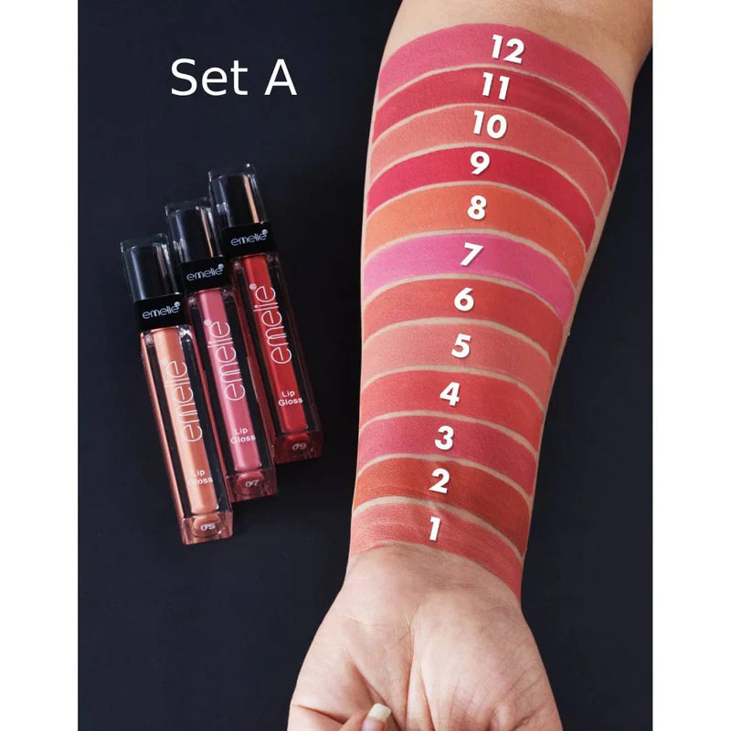 Emelie Matte Lip Gloss (Set of 12)