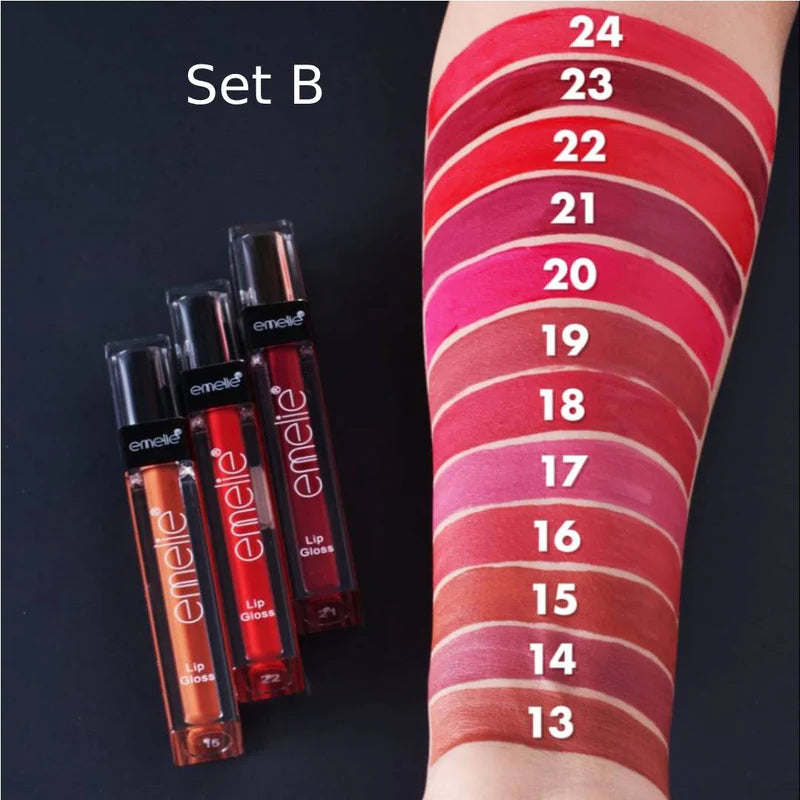 Emelie Matte Lip Gloss (Set of 12)