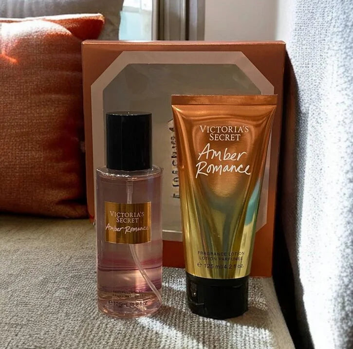 Victoria’s Secret Amber Romance Lotion Plus Mist Set (125ml each)