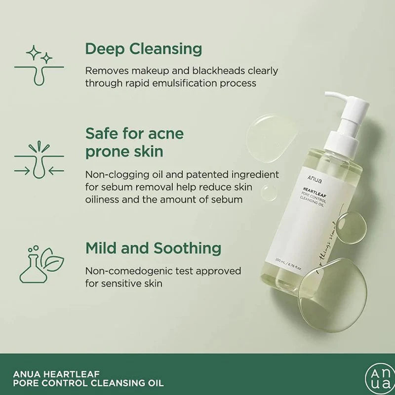 Anua Heartleaf Pore Control Cleansing Oil - 200ml