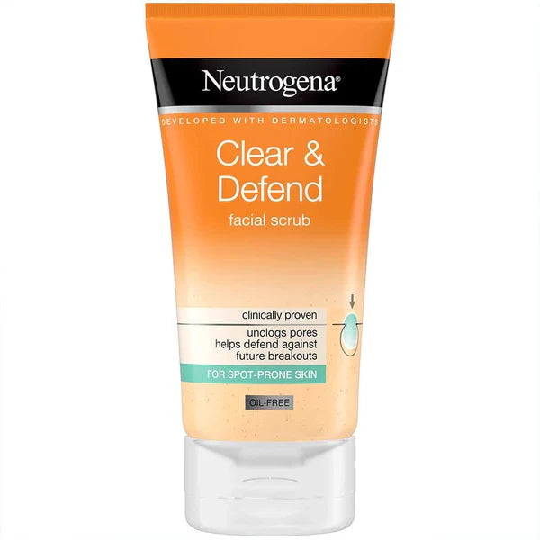 Neutrogena Clear Defend Facial Scrub -150ml