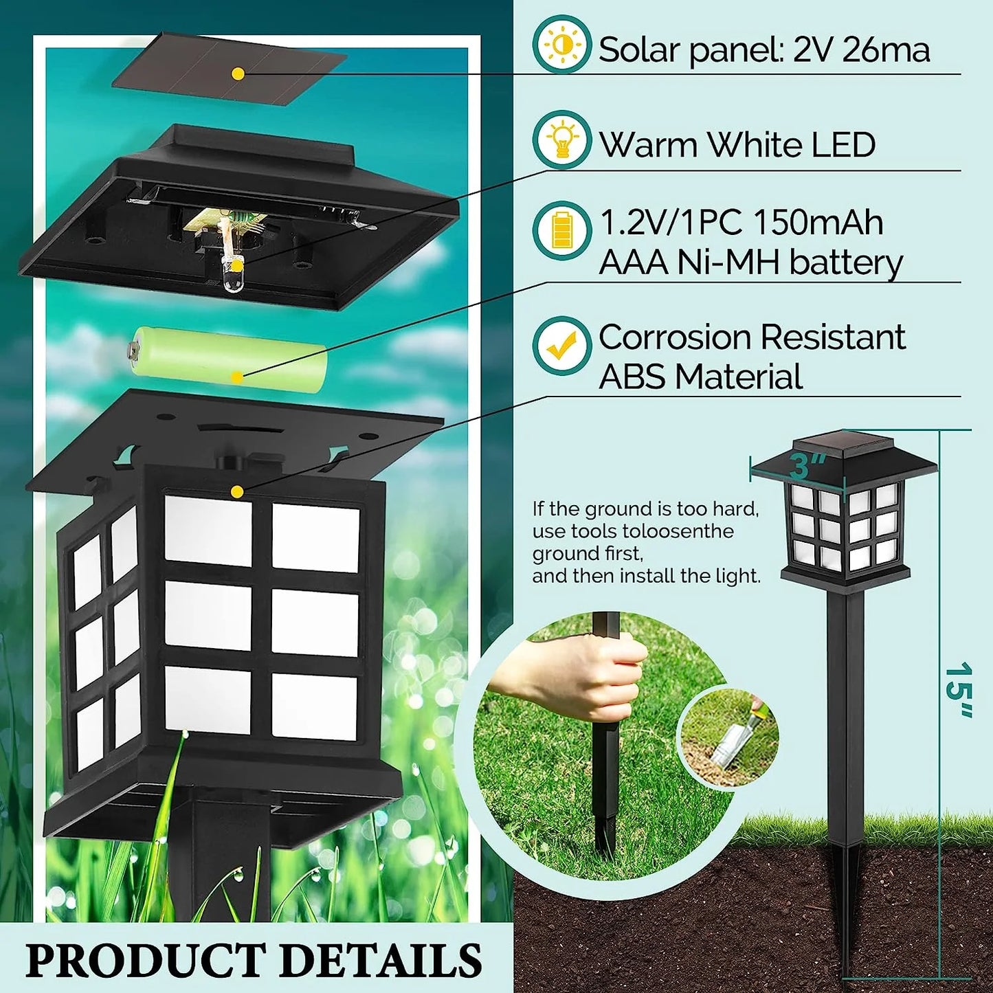 LED Solar Pathway Lights