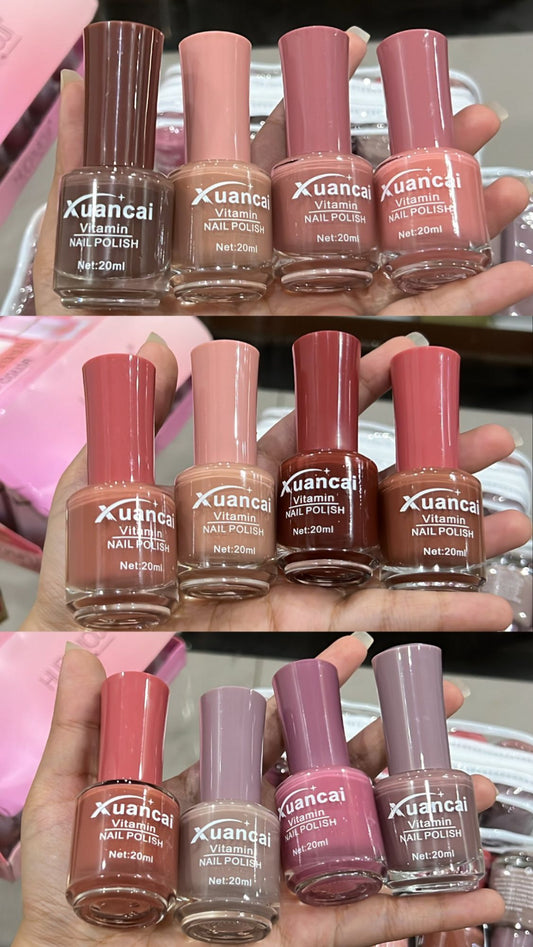 Xuancai Nude Colours Nail Polish (Set of 12)