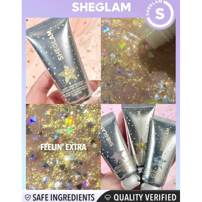 Sheglam Party Starter Body Highlighter Glitter Gel