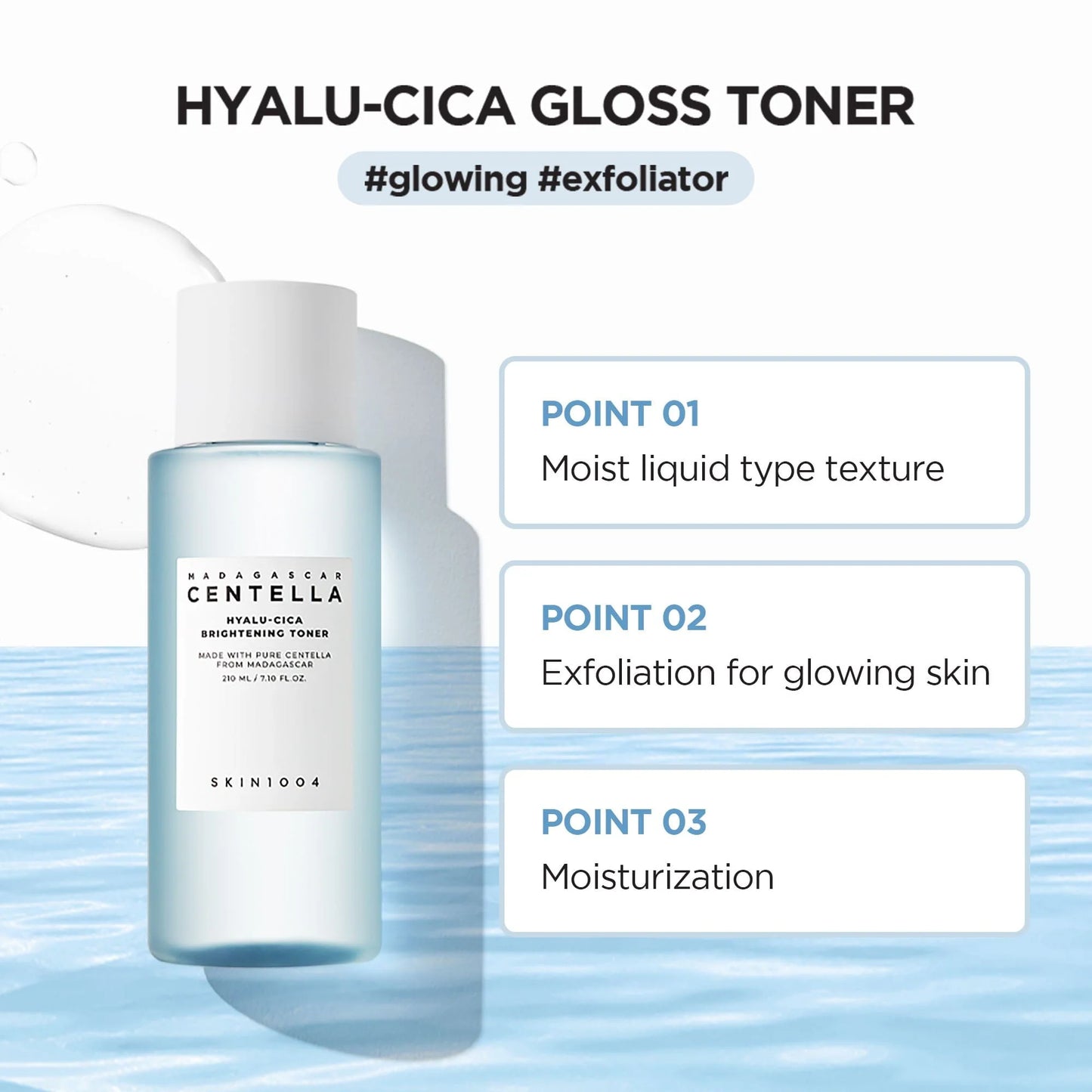 Skin1004 - Madagascar Centella Hyalu-Cica Brightening Toner -210ml