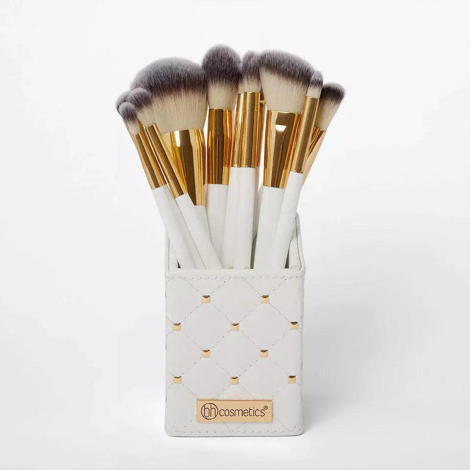 BH Pink Studded Elegance 12 Pc Brush Set (With Stand)